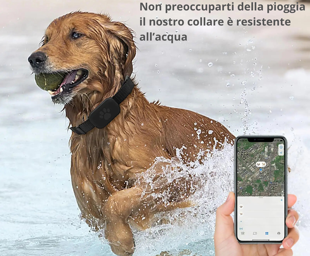 Collari GPS per cani e gatti ,Collare multifunzionale per animali domestici.Collari GPS intelligenti. Accessori per animali domestici. Compatibile con Android  e iOS