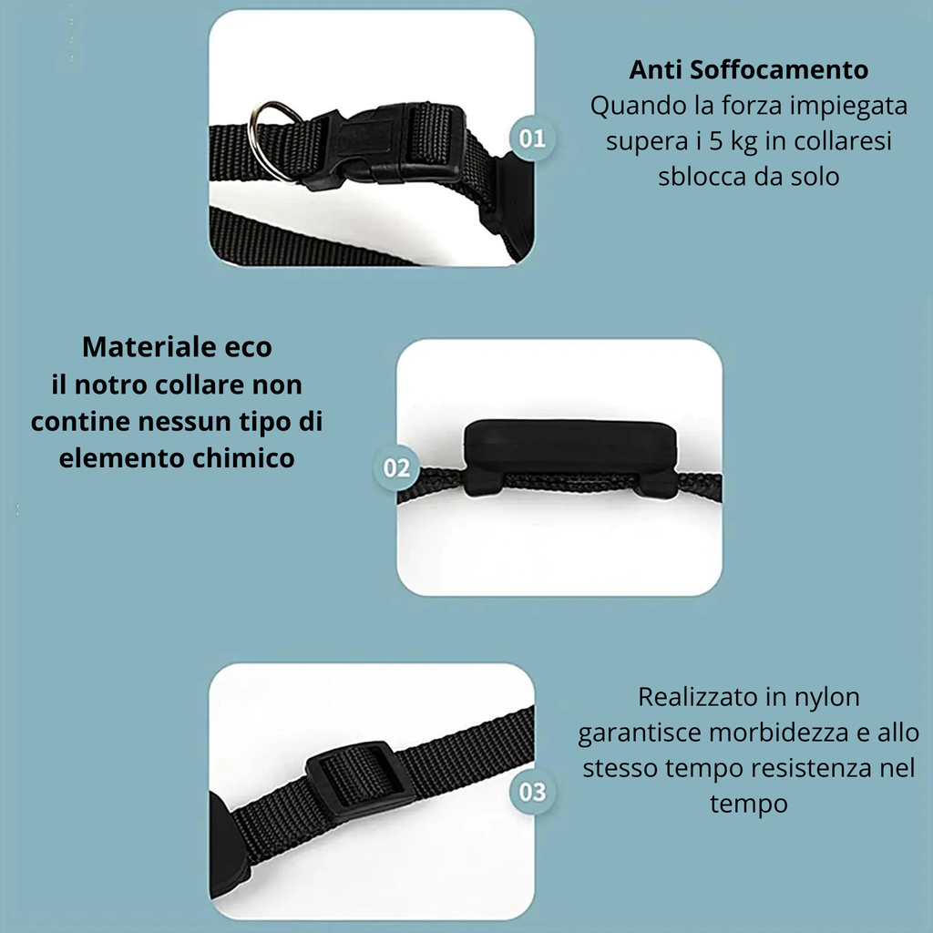 Collari GPS per cani e gatti ,Collare multifunzionale per animali domestici.Collari GPS intelligenti. Accessori per animali domestici. Compatibile con Android  e iOS